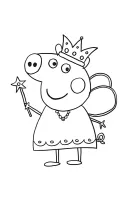 Peppa Pig kleurplaat 21